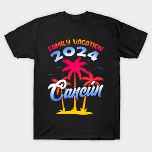 Family Vacation 2024 Cancun Matching Group Summer Vacation T-Shirt